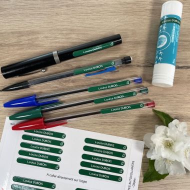 Étiquettes autocollantes mini pour objet