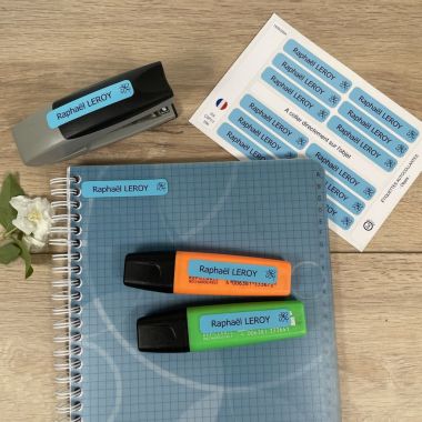 Étiquettes autocollantes 1 ligne pour objet