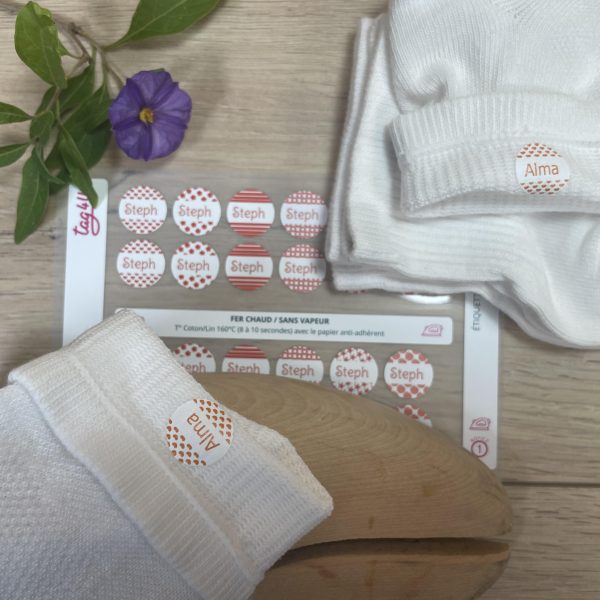 Étiquettes thermocollantes ronde