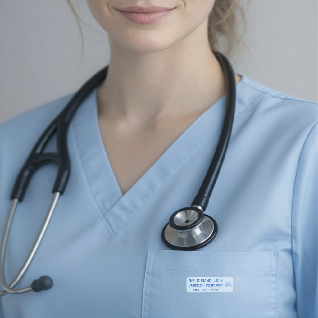 etiquette thermocollante 3 lignes