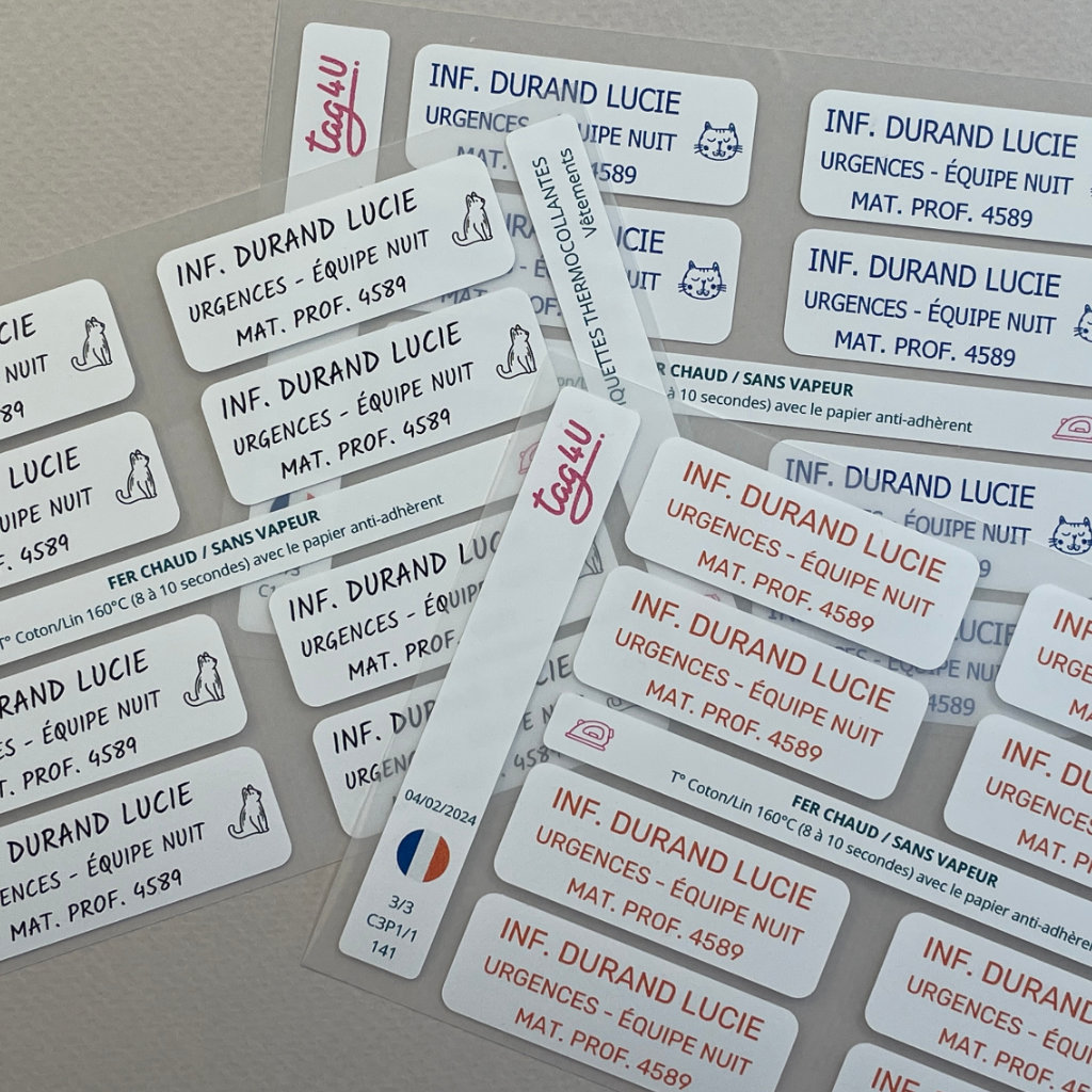 etiquette thermocollante 3 lignes planches