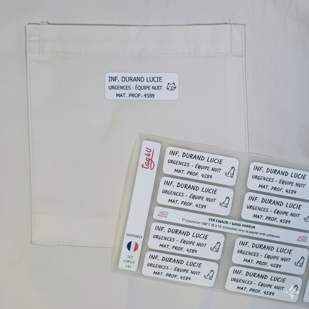 Étiquettes thermocollantes 3 lignes